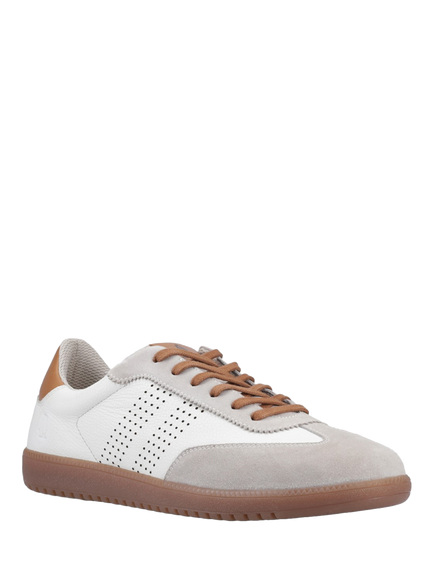Hush Puppies Beckett Lace Up Trainers, White - view 2, White