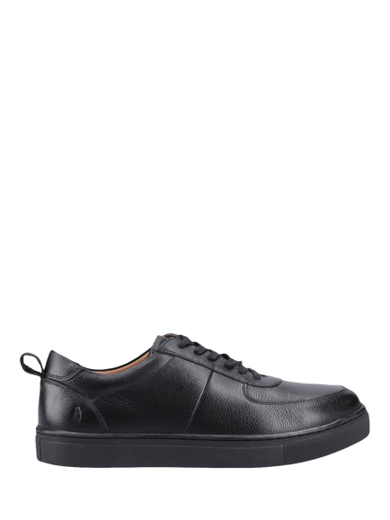 Hush Puppies Ciro Leather Lace Up Trainers, Black