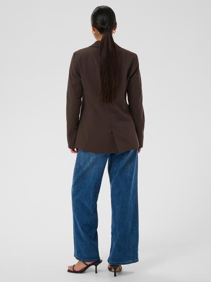 KAFFE Sakura Casual Fit Single Breasted Blazer, Coffee Bean - view 2, Coffee Bean