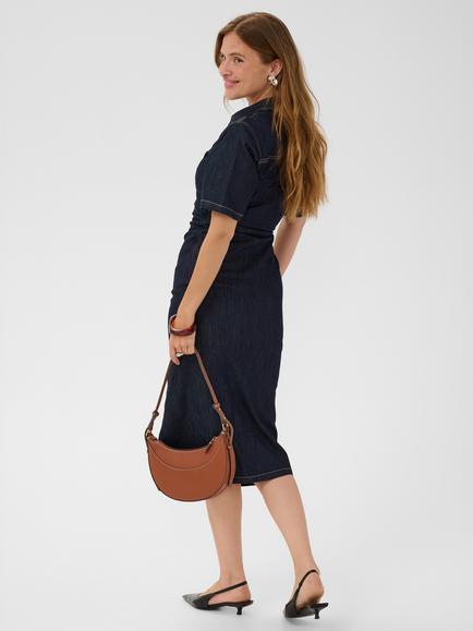 KAFFE Molly Denim Midi Dress, Blue - view 2, Blue