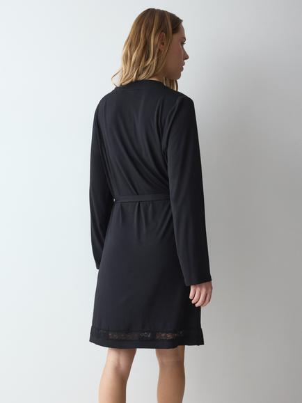 Triumph Comfort Allure Robe, Black - view 2, Black