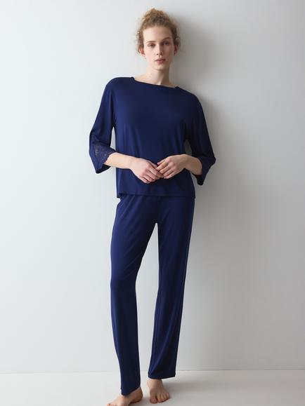 Triumph Amourette Long Pyjama Set, Admiral, Admiral
