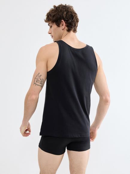 sloggi SLG Base Cotton Blend Tank Top, Black - view 2, Black