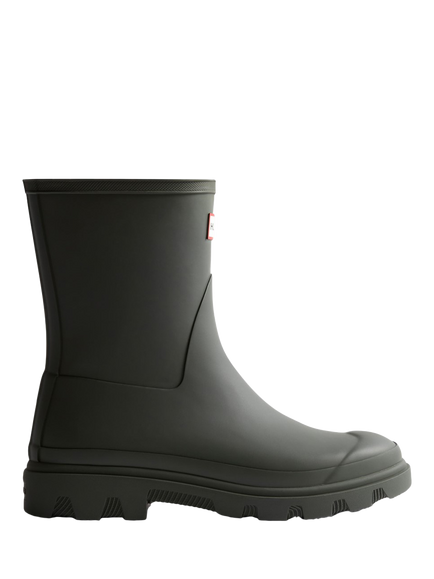 Hunter Unisex Downpour Short Wellington Boots, Black, Dark Olive
