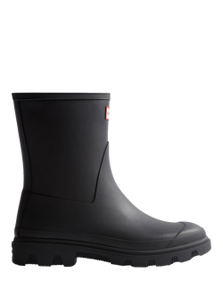 Hunter Unisex Downpour Short Wellington Boots, Black, Black