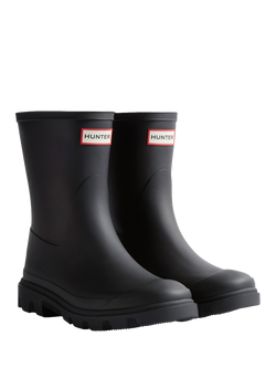 Hunter Unisex Downpour Short Wellington Boots, Black - view 2, Black