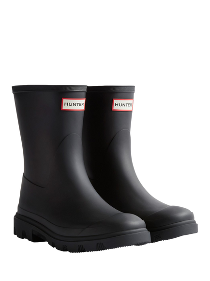 Hunter Unisex Downpour Short Wellington Boots, Black - view 2, Black