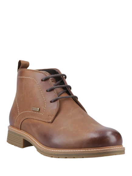 Hunter Jura Leather Waterproof Ankle Boots - view 2, Dark Tan