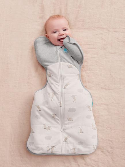 Love to Dream Swaddle Up Baby Sleeping Bag, 2.5 Tog, Cloud Bunnies - view 2, Cloud Bunnies