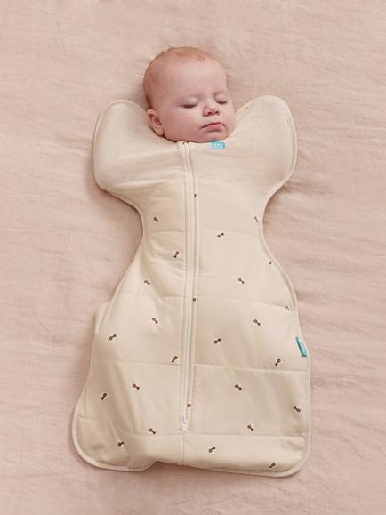 Love to Dream Swaddle Up Baby Sleeping Bag, 2.5 Tog, Oatmeal Bees - view 2, Oatmeal Bees