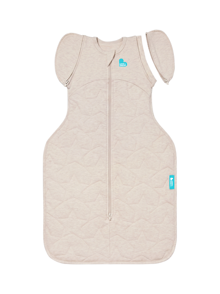 Love to Dream Swaddle Up™ Starturn Quilted 2-in-1 Transition Baby Sleeping Bag, 2.5 Tog, Oatmeal, Oatmeal