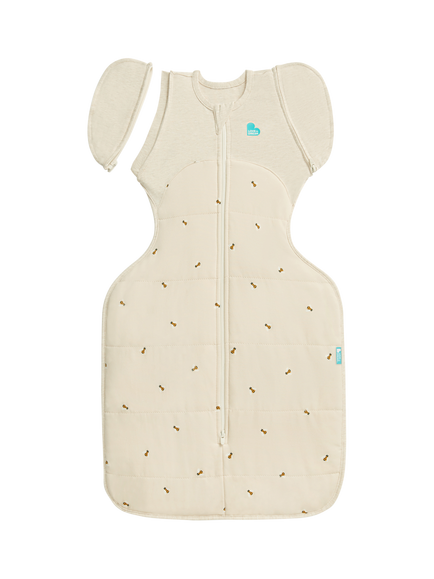 Love to Dream Swaddle Up™ Bees 2-in-1 Transition Baby Sleeping Bag, 2.5 Tog, Oatmeal, Oatmeal