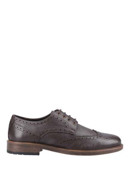 Hush Puppies Isaac Leather Lace Up Brogues, Brown, Brown