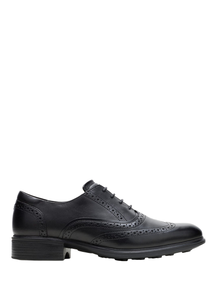 Hush Puppies Lewis Leather Wingtip Lace Up Brogues, Black, Black