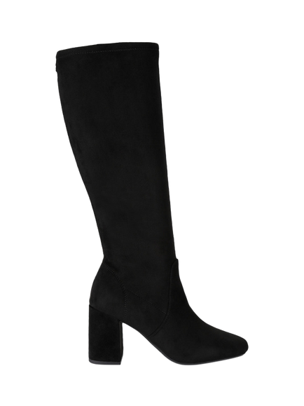 Carvela Asti Microsuede Block Heel Knee High Boots, Black