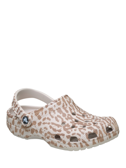 Crocs Classic Pop Animal Clogs, Cocoa Cream - view 2, Cocoa Cream