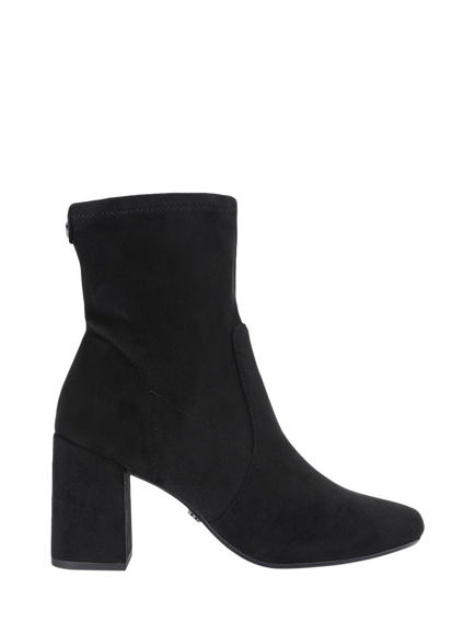 Carvela Asti Microsuede Block Heel Ankle Boots, Black, Black