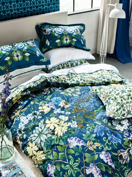 Designers Guild Eleonora 200 Thread Count Reversible Duvet Cover Set, Multi, Multi
