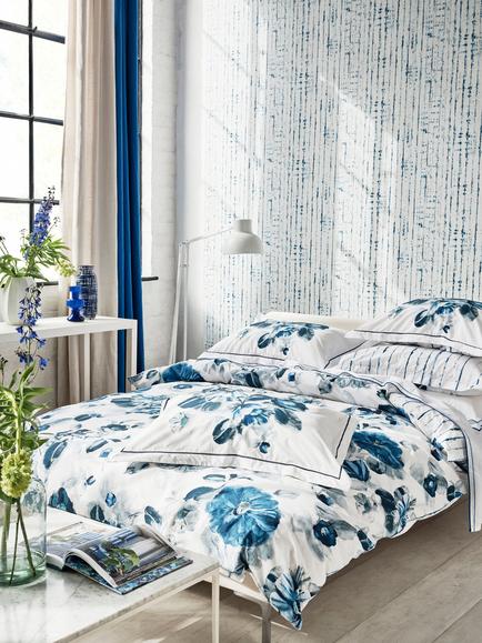 Designers Guild Camellia Flower 250 Thread Count Reversible Duvet Cover Set, Multi, Multi