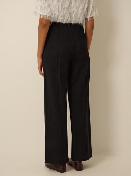 Monsoon Payton Ponte Trousers, Black - view 2, Black