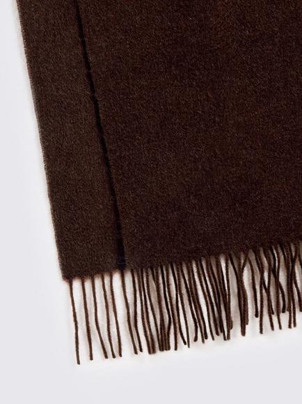 Moss Lambswool Rich Scarf, Brown - view 2, Brown
