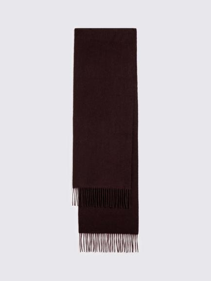 Moss Lambswool Rich Scarf, Burgundy, Burgundy