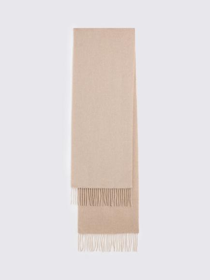 Moss Wool Cashmere Blend Scarf, Taupe, Taupe