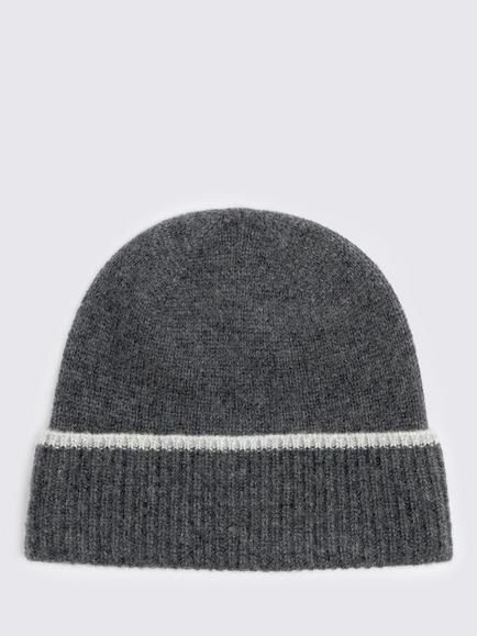 Moss Pure Cashmere Beanie, Charcoal Grey, Charcoal Grey