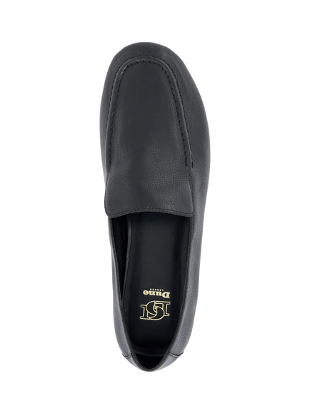 Dune London Gurl Leather Loafers, Black - view 2, Black