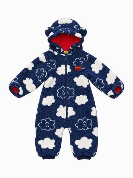 Oafy by Lazy Oaf Baby Cloud Onesie, Blue, Blue