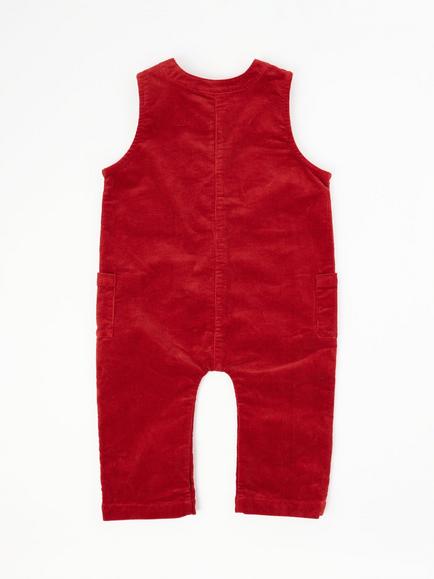 Oafy by Lazy Oaf Baby Dog Pocket Romper, Red - view 2, Red