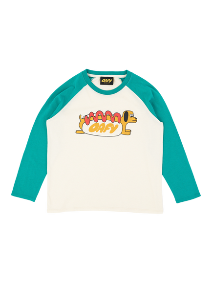 Lazy Oaf Baby Hot Dog Long Sleeve T-Shirt, Multi - view 2, Multi