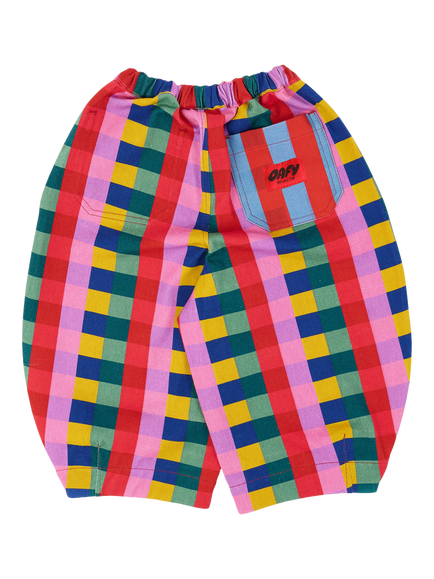 Oafy by Lazy Oaf Baby Reversible Barrel Leg Trousers, Multi - view 2, Multi