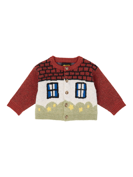 Oafy by Lazy Oaf Baby House Cardigan, Brown, Brown