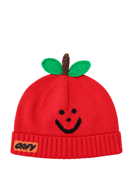 Oafy by Lazy Oaf Baby Apple Knit Beanie Hat, Red - view 2, Red