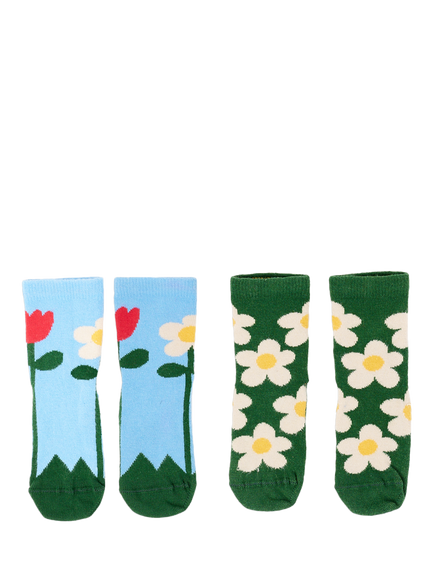 Lazy Oaf Baby Flower Sock Set, Multi - view 2, Multi