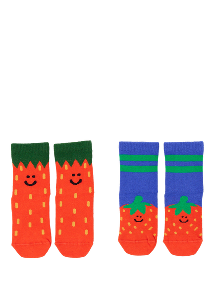 Lazy Oaf Baby Strawberry Sock Set, Red - view 2, Red