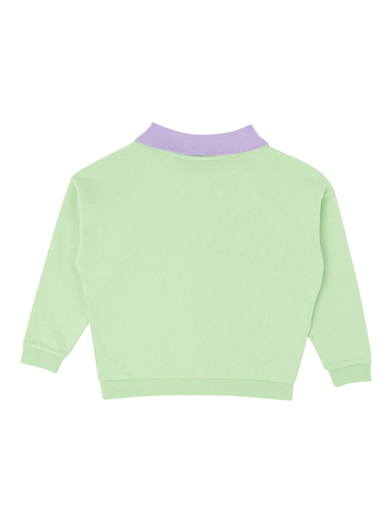 Oafy by Lazy Oaf Kids' Doggy Bow Sweatshirt, Green - view 2, Green