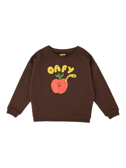 Oafy by Lazy Oaf Worm Sweatshirt, Brown - view 2, Brown