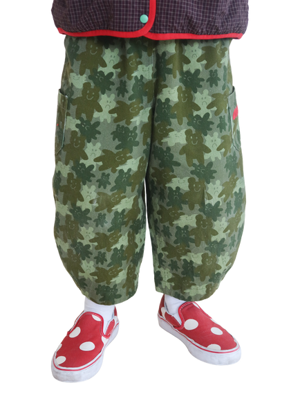 Oafy by Lazy Oaf Kids' Bears Barrel Trousers, Green, Green