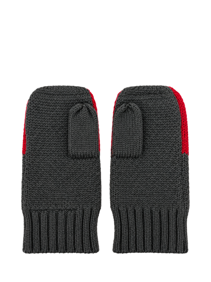Oafy by Lazy Oaf Kids' Apple Knit Mittens, Red - view 2, Red