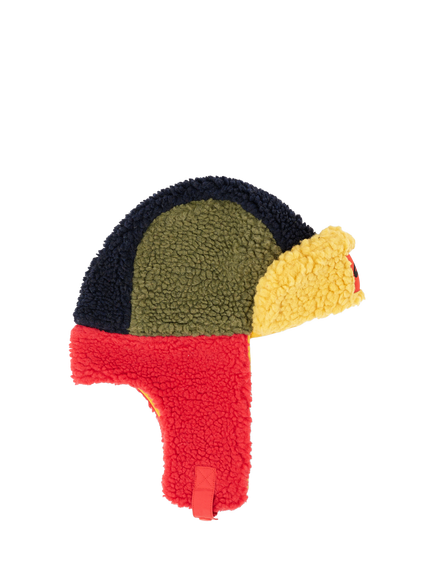 Oafy by Lazy Oaf Kids' Colour Block Fleece Trapper Hat, Multi, Multi