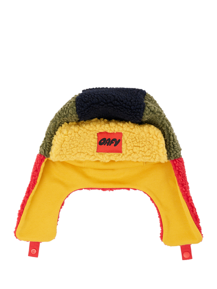 Oafy by Lazy Oaf Kids' Colour Block Fleece Trapper Hat, Multi - view 2, Multi