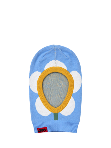 Oafy by Lazy Oaf Kids' Flower Balaclava, Blue, Blue