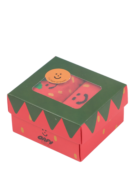 Lazy Oaf Kids' Strawberry Sock Set, Red - view 2, Red