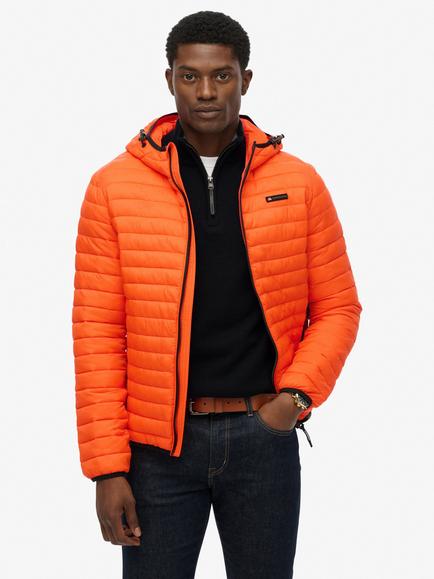 Superdry Hooded Fuji Lite Jacket, Bold Orange, Bold Orange
