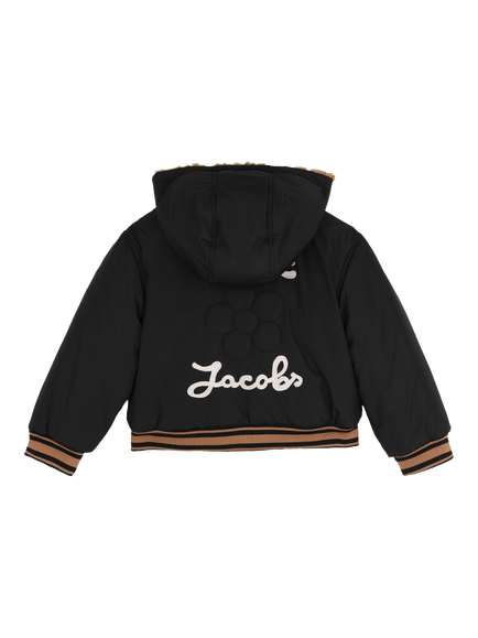 Marc Jacobs Kids' Reversible Hooded Jacket, Sand - view 2, Sand
