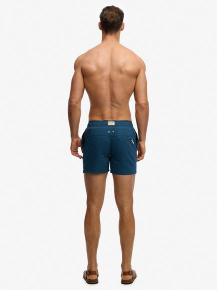 Superdry Logo Swim Shorts - view 2, Blue Bottle