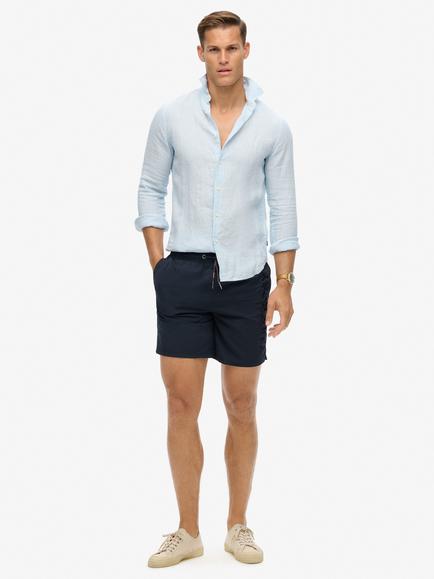 Superdry Premium Embroidered 17" Swim Shorts, Eclipse Navy, Eclipse Navy