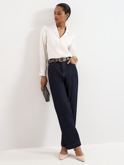 Phase Eight Vega Long Sleeve Shirt, Ivory, Ivory